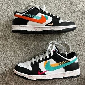 Women’s Nike Dunk Low Size 9 White/Rush Pink/Washed Teal